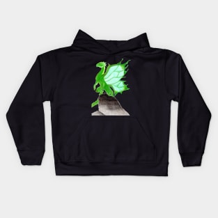 Standing Proud over my Entire Kingdom- Dragon Teal Kids Hoodie